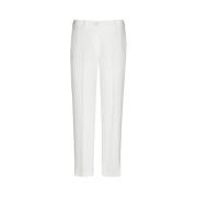 Marie Méro Modern Stretchbyxor med Slits White, Dam