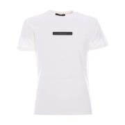 YES ZEE Gummilogo Tryck Bomull T-shirt White, Herr