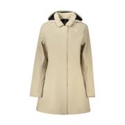 K-Way Beige Huva Trench Regnrock Beige, Dam