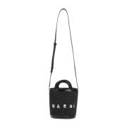 Marni Tropicalia Mini Bucket Bag Black, Dam