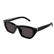 Saint Laurent Elegant Läder Axelväska Black, Unisex