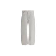 Agolde Bred Ben Luna Jeans med Fem Fickor White, Dam