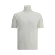 Dolce & Gabbana Räfflad Turtlenecktröja för Män White, Herr