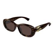 Gucci Stiliga Svarta Solglasögon Black, Unisex