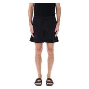 Moncler Svarta Knycklade Simshorts Ss25 Black, Herr