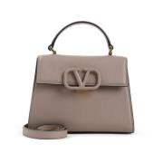 Valentino Garavani Nude Axelväska Chic Stil Brown, Dam