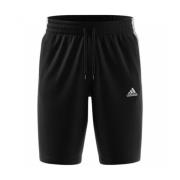 Adidas Bomull Bermuda Shorts med elastisk midja Black, Herr