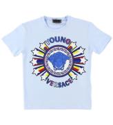 Young Versace T-shirt - LjusblÃ¥ m. Logo/StjÃ¤rnor
