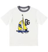 Dolce & Gabbana T-shirt - Vit m. BÃ¥t