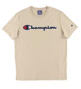 Champion Fashion T-shirt - Beige m. Logo