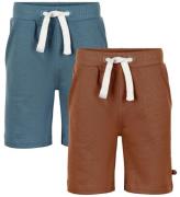 Minymo Shorts - 2-pack - Toffee/AquagrÃ¶n