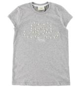 Fendi Kids T-shirt - GrÃ¥melerad m. PÃ¤rlor
