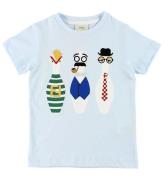 Fendi Kids T-shirt - LjusblÃ¥ m. KÃ¤glor