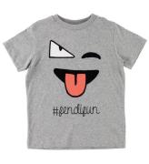 Fendi Kids T-shirt - GrÃ¥melerad m. Ansikte