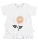 Hust and Claire T-shirt - Adora - Vit m. Blomma