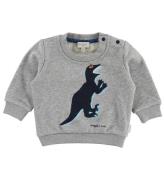 Paul Smith Baby Sweatshirt - Ventura - GrÃ¥melerad m. Dinosaur