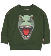 DYR-Cph Sweatshirt - DJUR BÃ¤lg - GrÃ¶n m. Dinosaurie