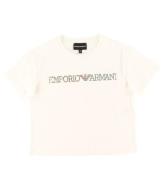 Emporio Armani T-shirt - Vit m. Paljetter