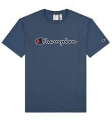 Champion Fashion T-shirt - BlÃ¥ m. Logo