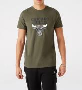 New Era T-shirt - Chicago Bulls - Army GrÃ¶n