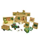 Britains Leksaksset - 43257 - John Deere - 20 Delar - Farm In A