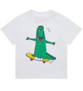 Stella McCartney Kids T-shirt fÃ¶r barn - Vit m. Krokodiler