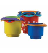 Nuby Badleksaker - badkoppar - 5-pack