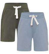 Minymo Shorts - 2-pack - BlÃ¥/GrÃ¶n