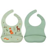 A Little Lovely Company Haklapp - 2-pack - Silikon - Forest