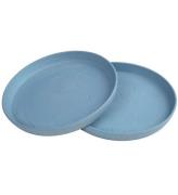 Sebra Tallrikar - Bioplast - 2-pack - MUMS - Powder Blue