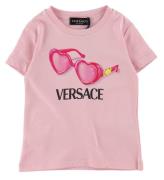 Versace T-shirt - Rosa m. SolglasÃ¶gon