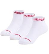 Jordan ankelstrumpor - 3-pack - Jumpman No Show dÃ¤mpad - Vit