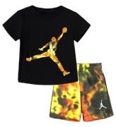 Jordan Sweatshorts/T-shirt - Jumbo Jumpman - Team Orange/Svart m