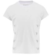 EA7 T-shirt - Vit m. Silverlogotyper