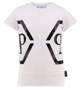 Philipp Plein T-shirt - Maxi - Vit m. Svart