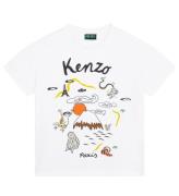 Kenzo T-shirt - Vit m. Tryck