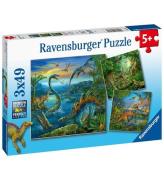 Ravensburger Pussel - 3x49 Delar - Dinosaur Facinaiton