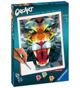 Ravensburger CreArt - MÃ¥larset - Polygon tiger