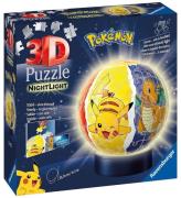 Ravensburger 3D Pussel/Lampa - 74 Delar - PokÃ©mon Night Eq