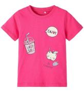 Name It T-shirt - NmfDenice - Pink Yarrow