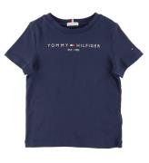 Tommy Hilfiger T-shirt - Essential - Organic - Twilight MarinblÃ¥