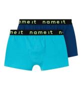 Name It Boxershorts - Noos - NkmBoxer - 2-pack - MarinblÃ¥ Peony