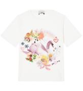 Stella McCartney Kids T-shirt - Off White m. Svanen