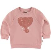 DYR-Cph Sweatshirt - ANIMAL Bellow - Rose Glow m. Elephant/Glitt