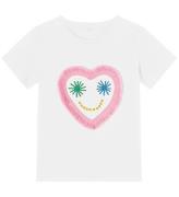 Stella McCartney Kids T-shirt - Vit m. HjÃ¤rta
