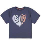 Levis Kids T-shirt - Oversized - Krona Blue m. HjÃ¤rta