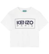 Kenzo T-shirt - Ivory m. MarinblÃ¥