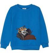 Minymo Sweatshirt - Vallarta Blue m. Monsterbil