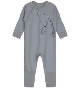 Hust and Claire Onesie - Ull/Bambu - Moody - Blue Vind