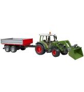 Bruder Traktor - Fendt Vario 211 m. Frontlastare och tippvagn -